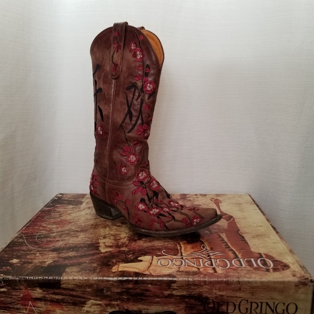 Old Gringo Cherry Blossom Joy Cowboy Boots 7